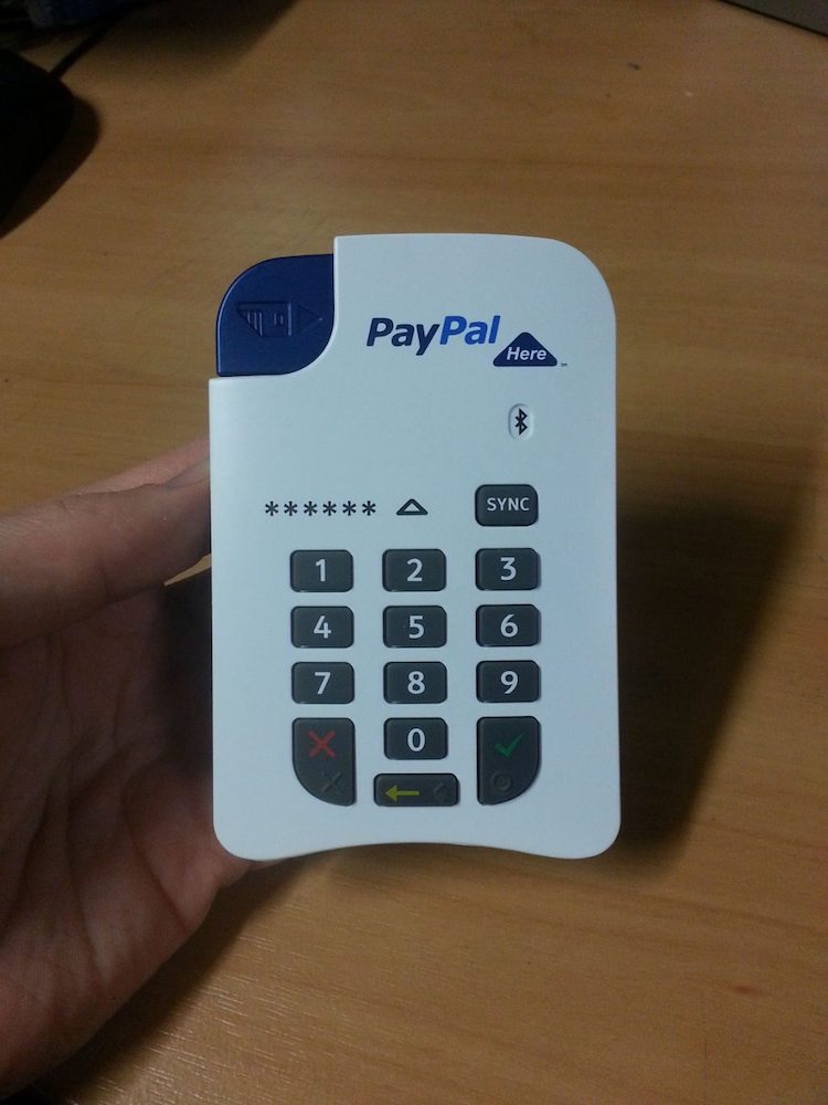 PayPal Here Chip and PIN card reader